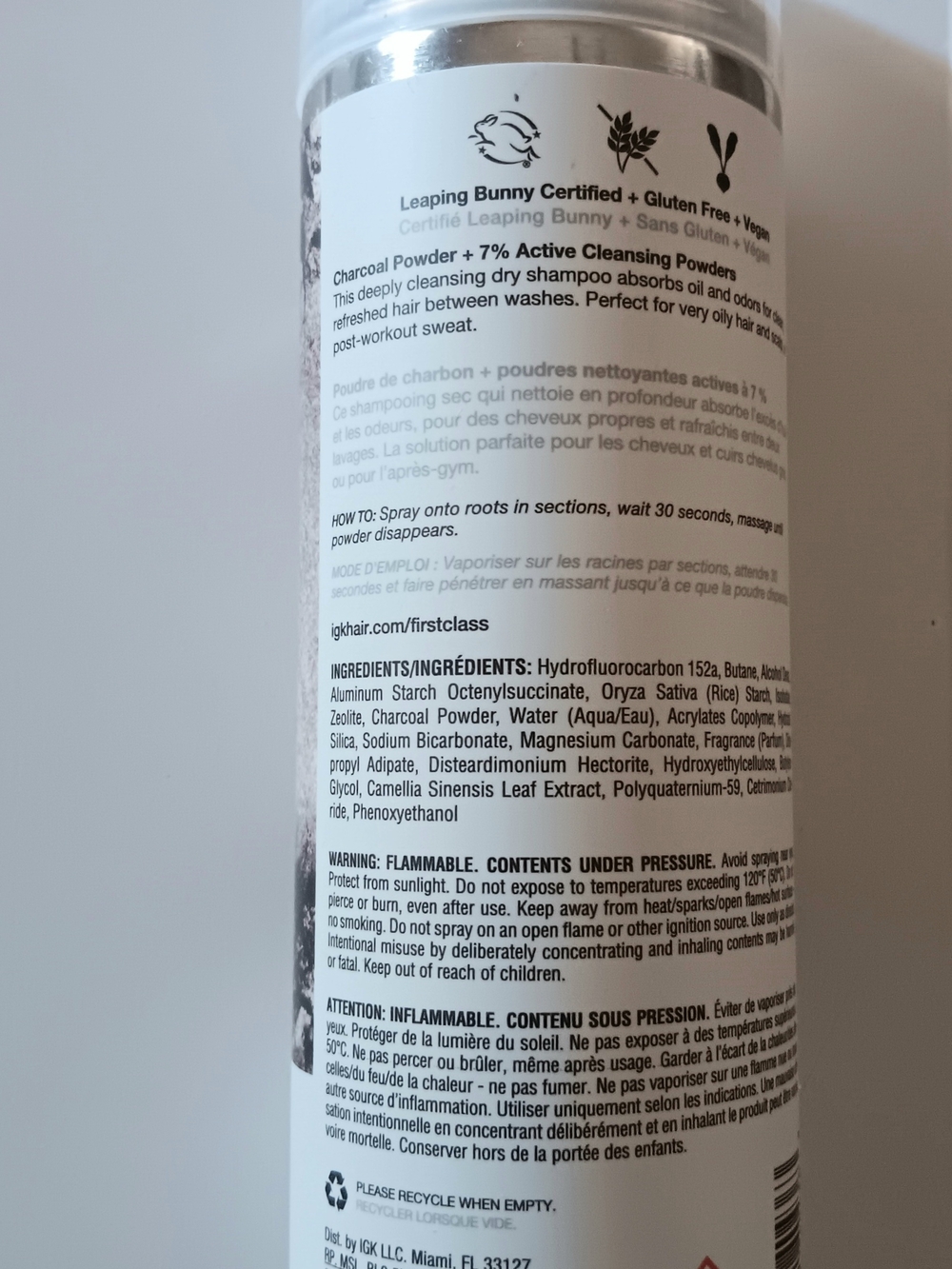IGK First Class Charcoal Detox Dry Shampoo - Brown/Black - Picture 2 of 2